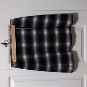 Loft Plaid Wrap Skirt